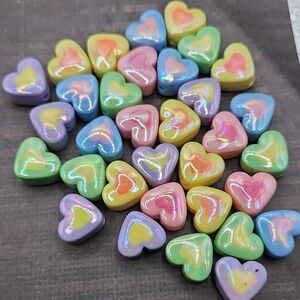Colorful Heart Beads